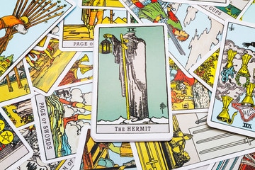 Upright and Reversed- The Hermit Tarot Card