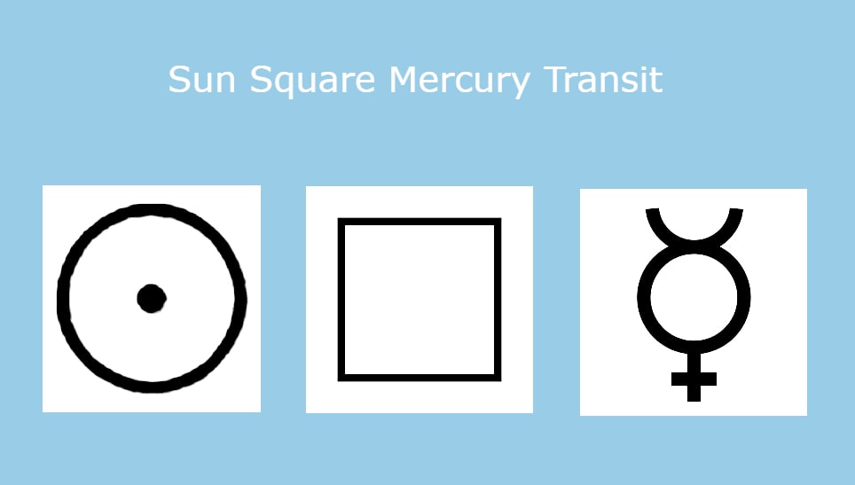 sun square mercury transit