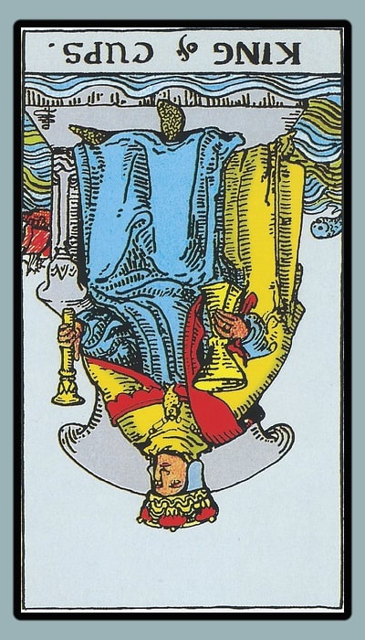 reversed king of cups
