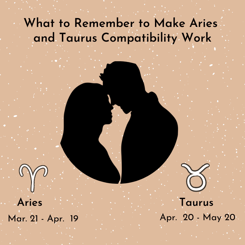 What to Remember to Make Aries and Taurus Compatibility Work