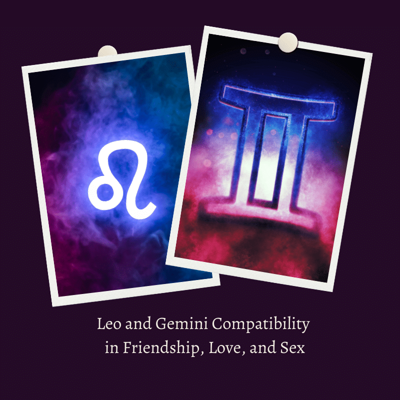 Leo and Gemini Compatibility in Friendship, Love, and Sex