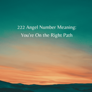 222 angel number meaning