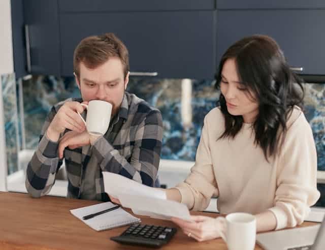 couple managing finances