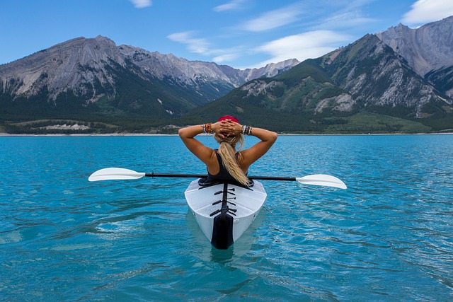 woman enjoying vacation