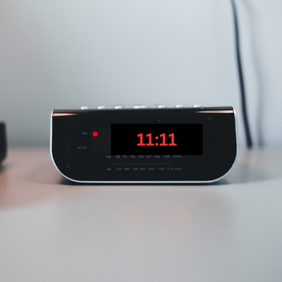 digital clock showing 1111 PM