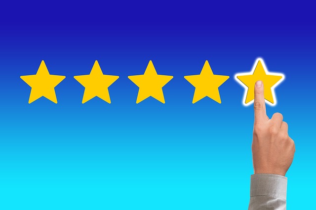 giving five stars review