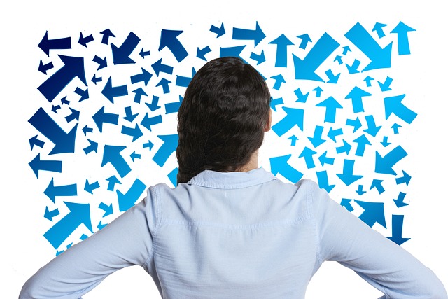 woman making a decision