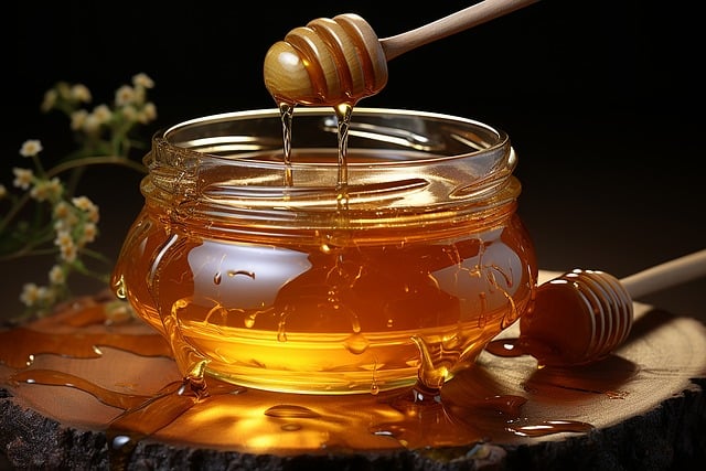 honey in a jar