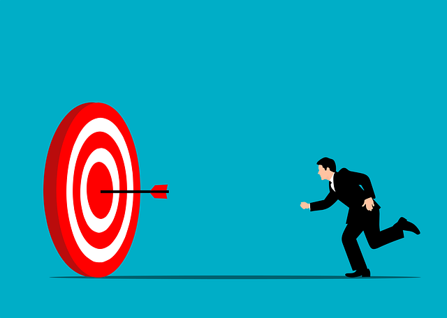 man focusing on achieving his goal