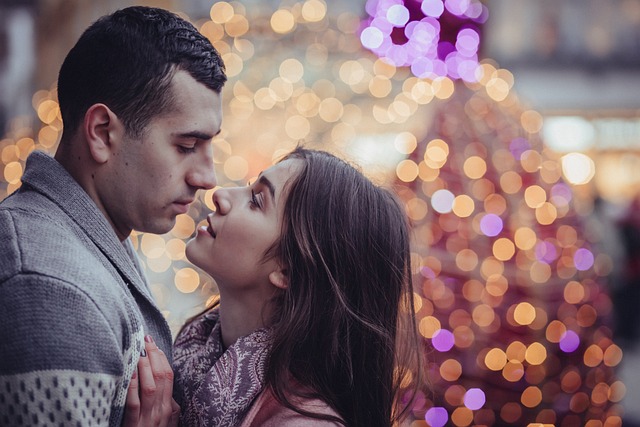 a couple sharing an intimate moment together