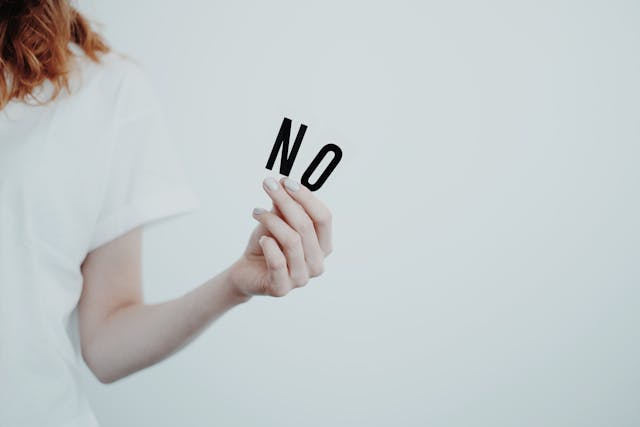 occasionally saying no