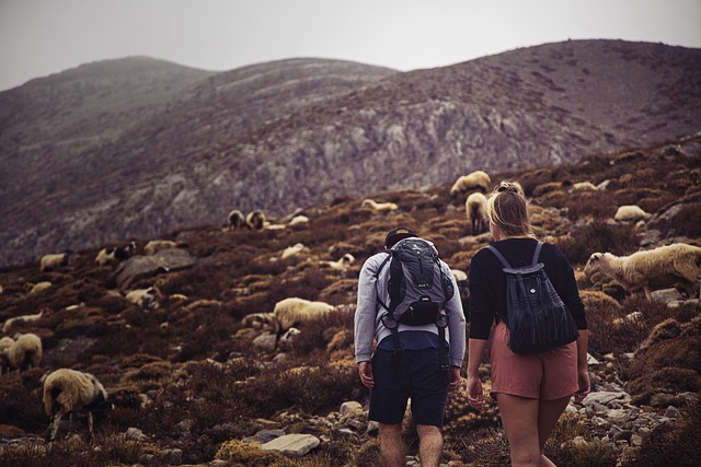 a photo of a couple on their hiking adventure