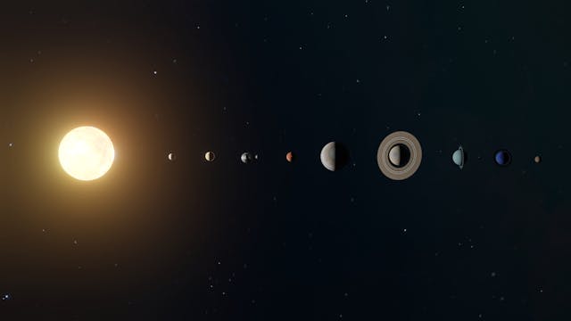 sun and planets