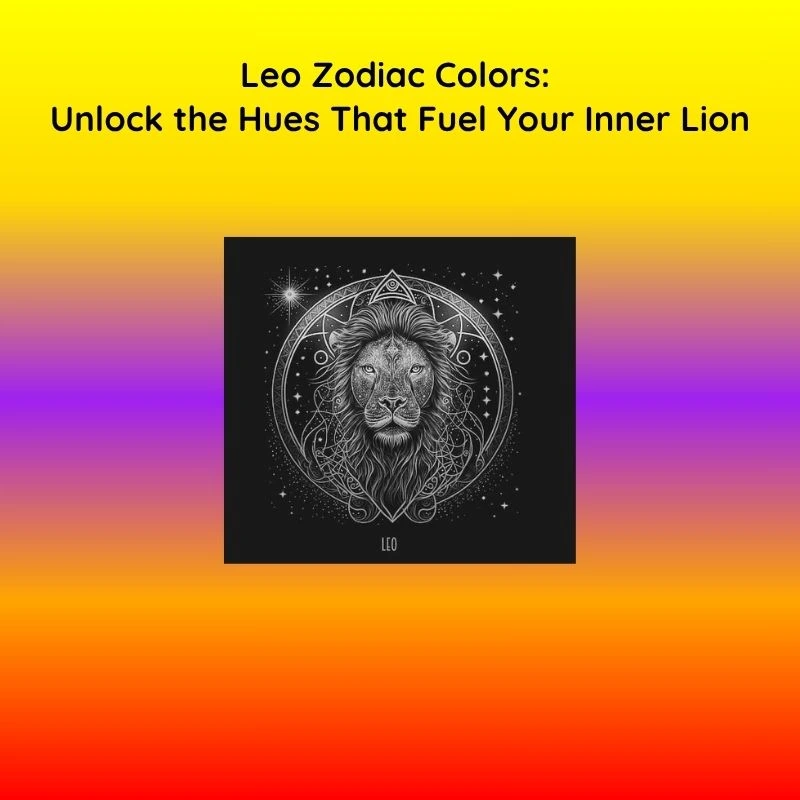 leo zodiac colors