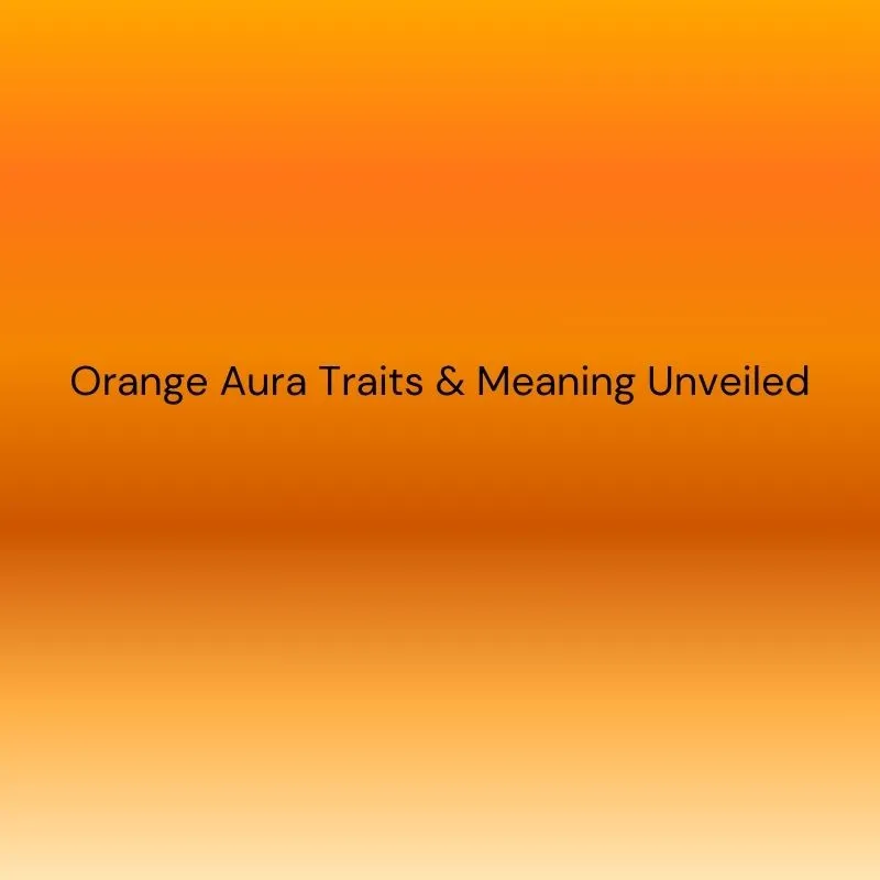 orange aura meaning