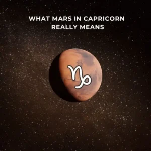 mars in capricorn