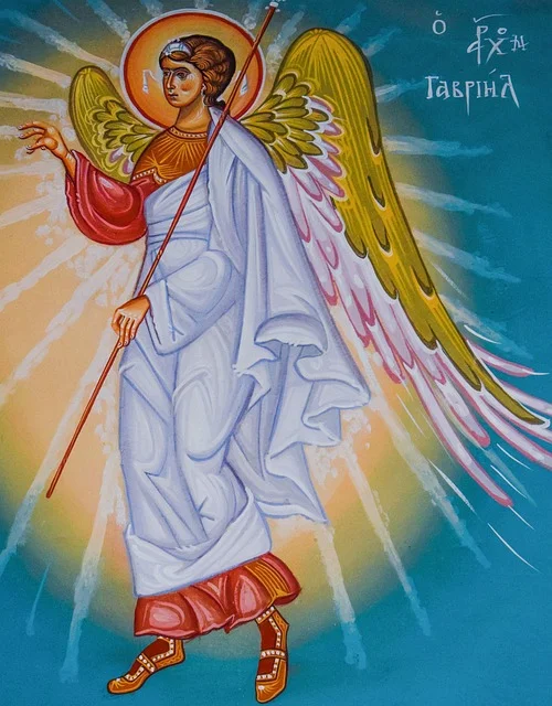 Greek Orthodox fresco of Archangel Gabriel | Trusted Astrology